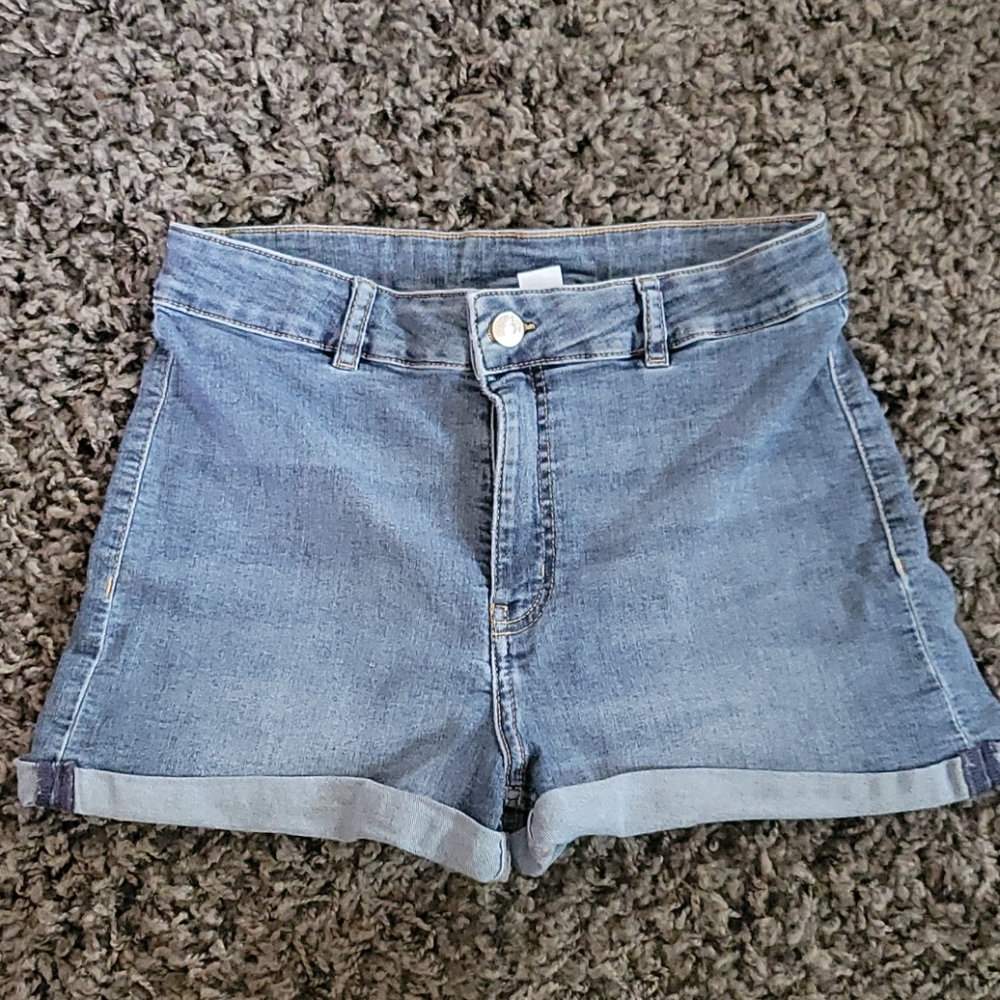 High-rise Denim Shorts
